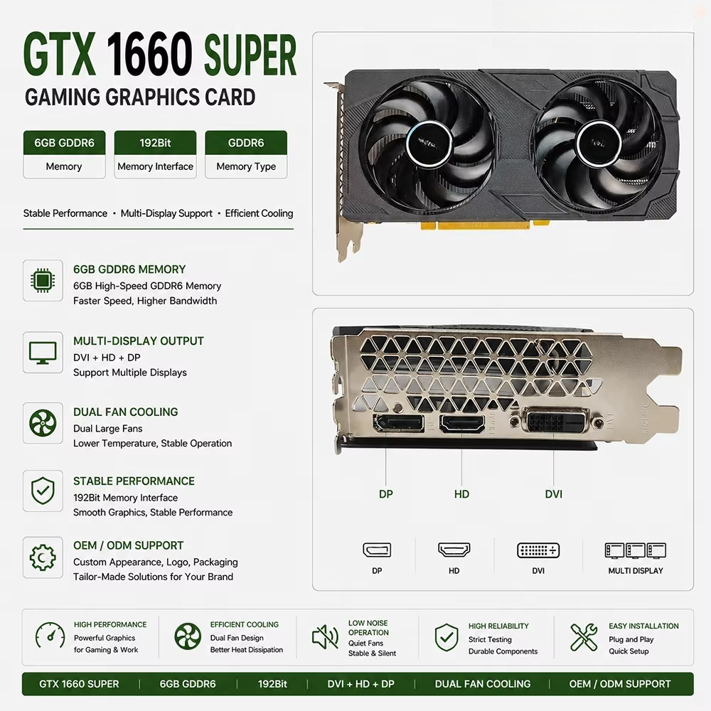 Pc Gaming Gtx 1660 - Carte graphique GTX 1660 Super 6