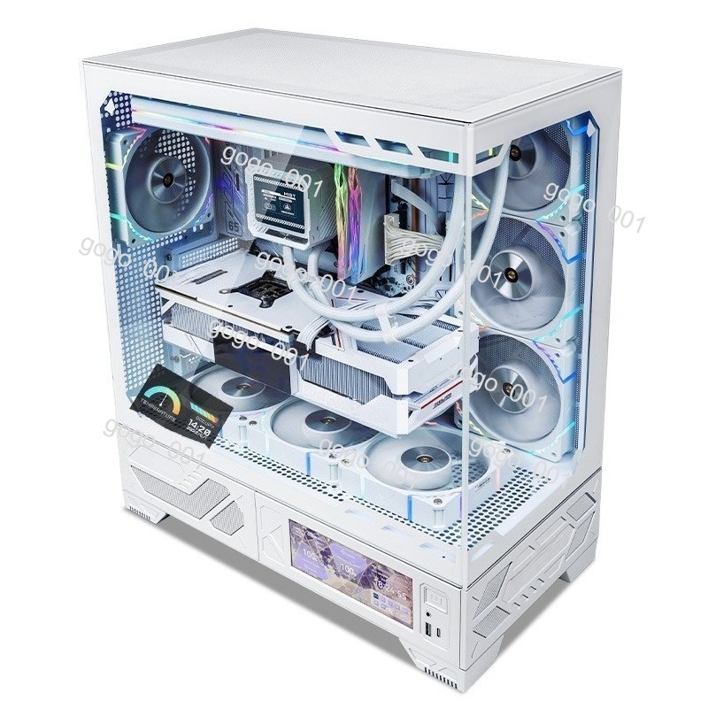 Pc Gaming Liquid - Boîtier PC ATX panoramique avec écran