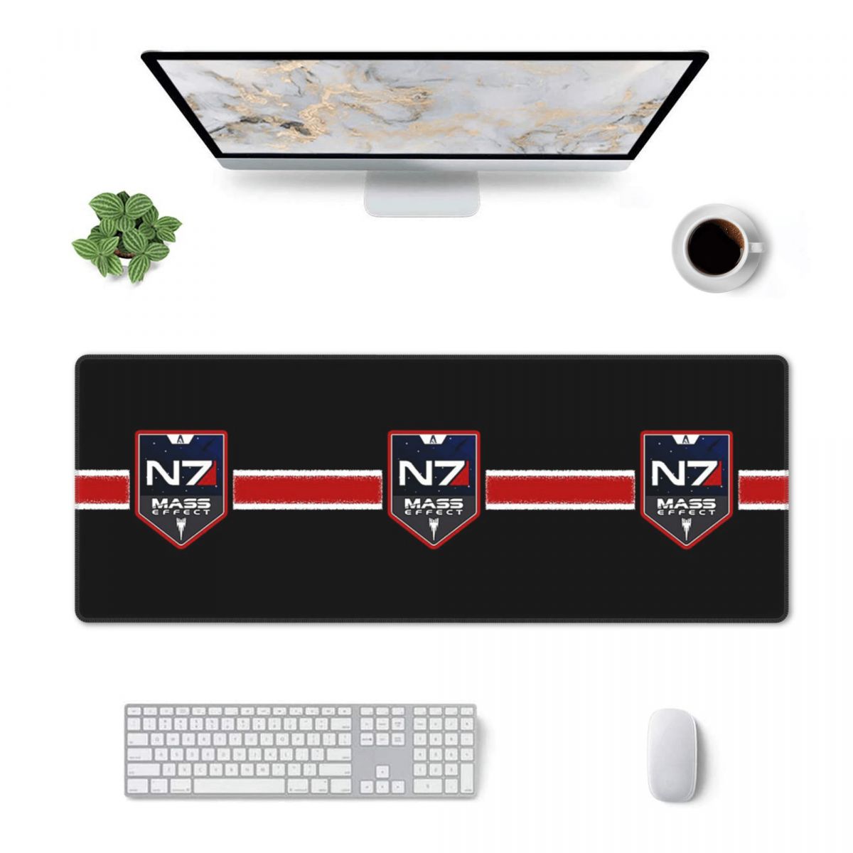 Pc Gaming Icon - Grand tapis de souris N7 New