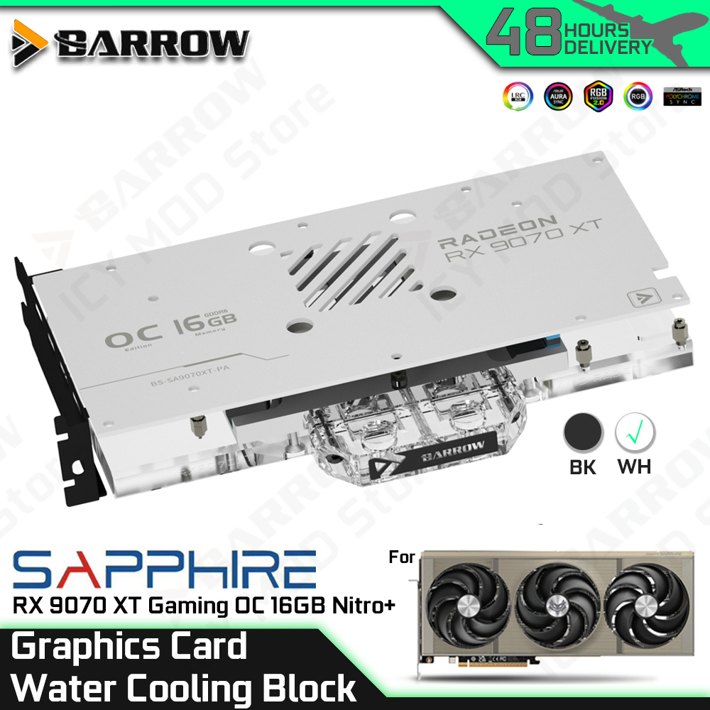 Pc Gaming Water Cooling - Barrow carte graphique bloc de refroidissement