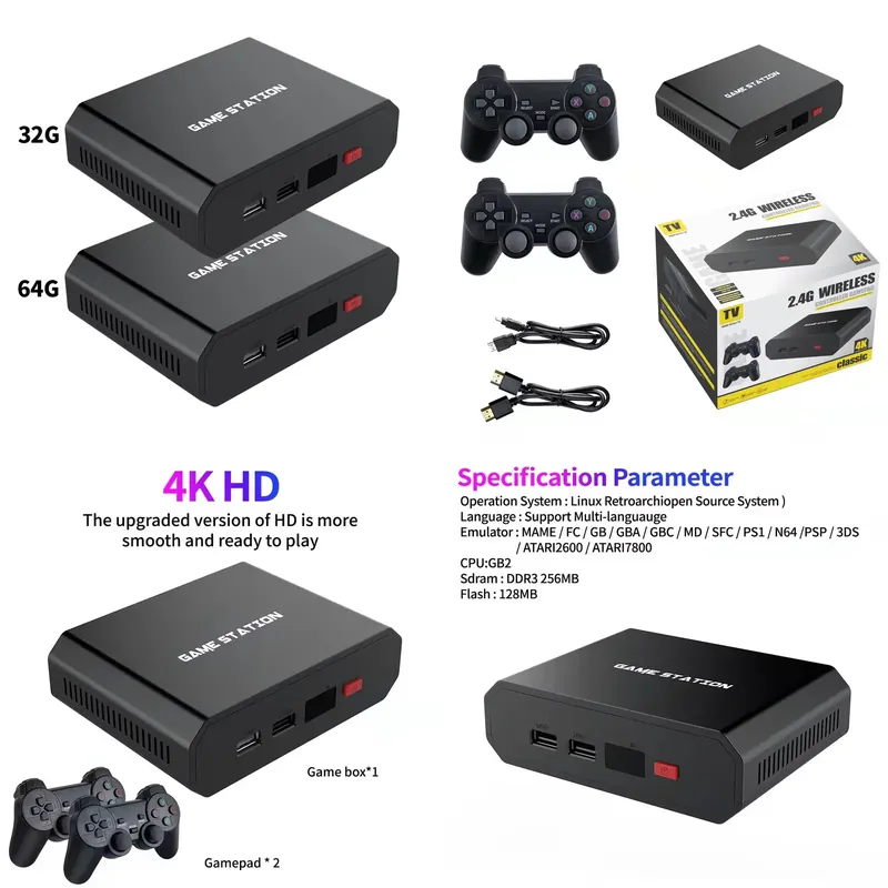 Gaming Controller - Console de Jeu Vidéo HD M8plus