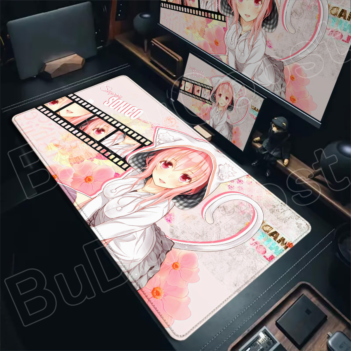 Pc Gaming Girl - Tapis de clavier XXL pour ordinateur