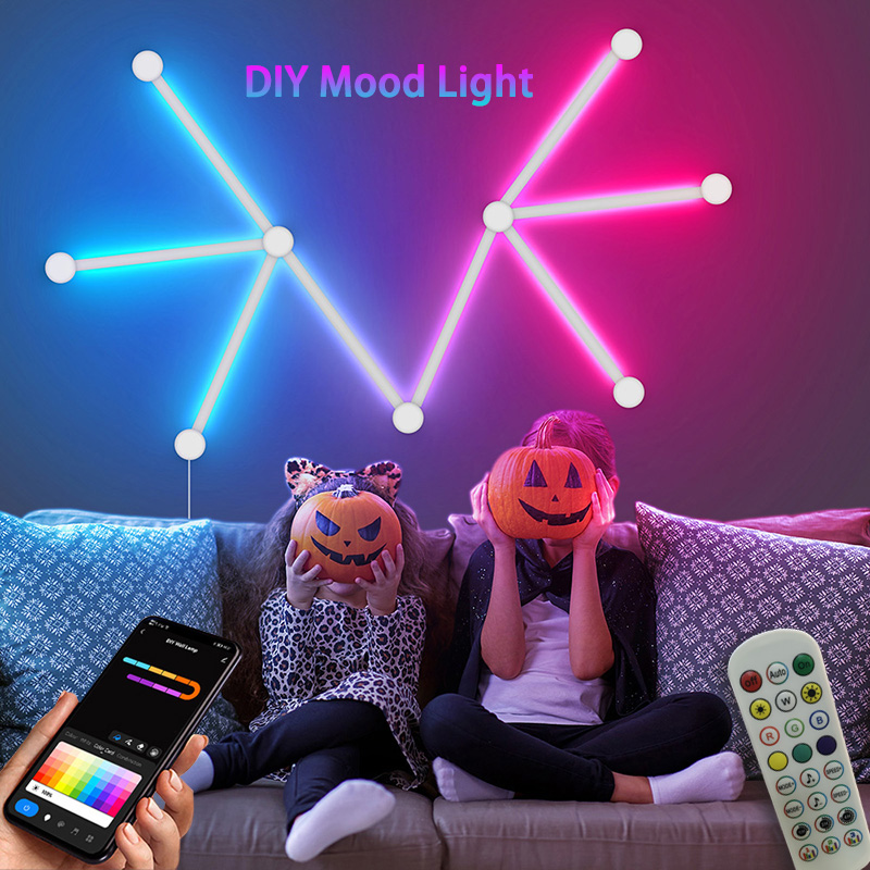 Rgb Light Strip - Applique murale RGB intelligente, connexion APP