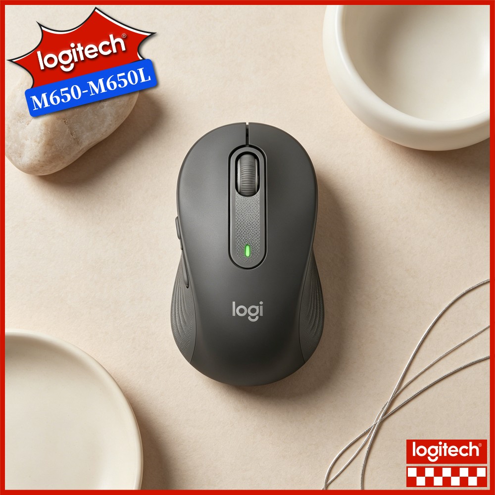 Pc Gaming Logitech - Souris ergonomique sans fil Logitech M650,