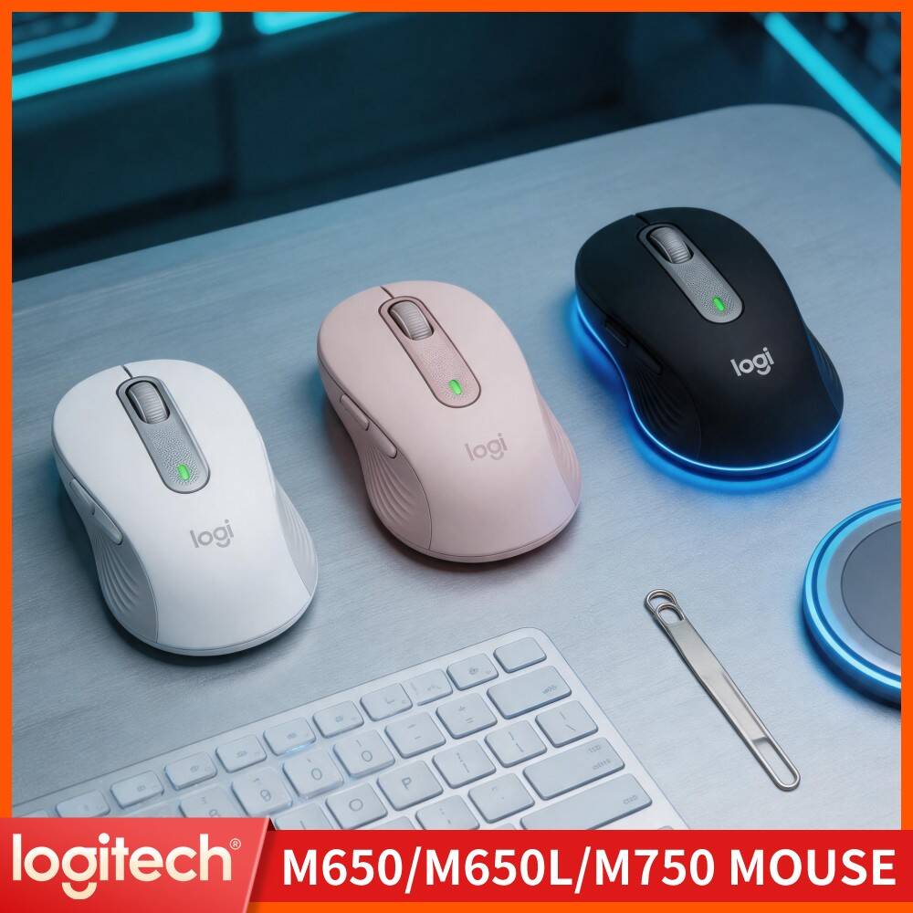 Pc Gaming Logitech - Souris ergonomique sans fil Logitech M650/M650L