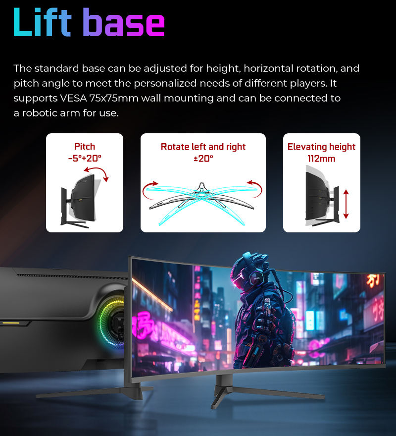 Moniteur de jeu incurvé R3800  - Pc Gaming Ultrawide Monitor avis et prix