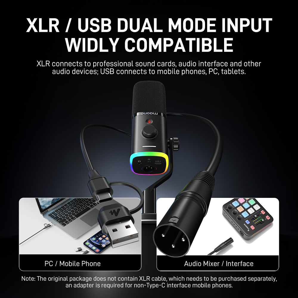 Microphone de jeu Maono PD100X - Gaming Controller avis et prix