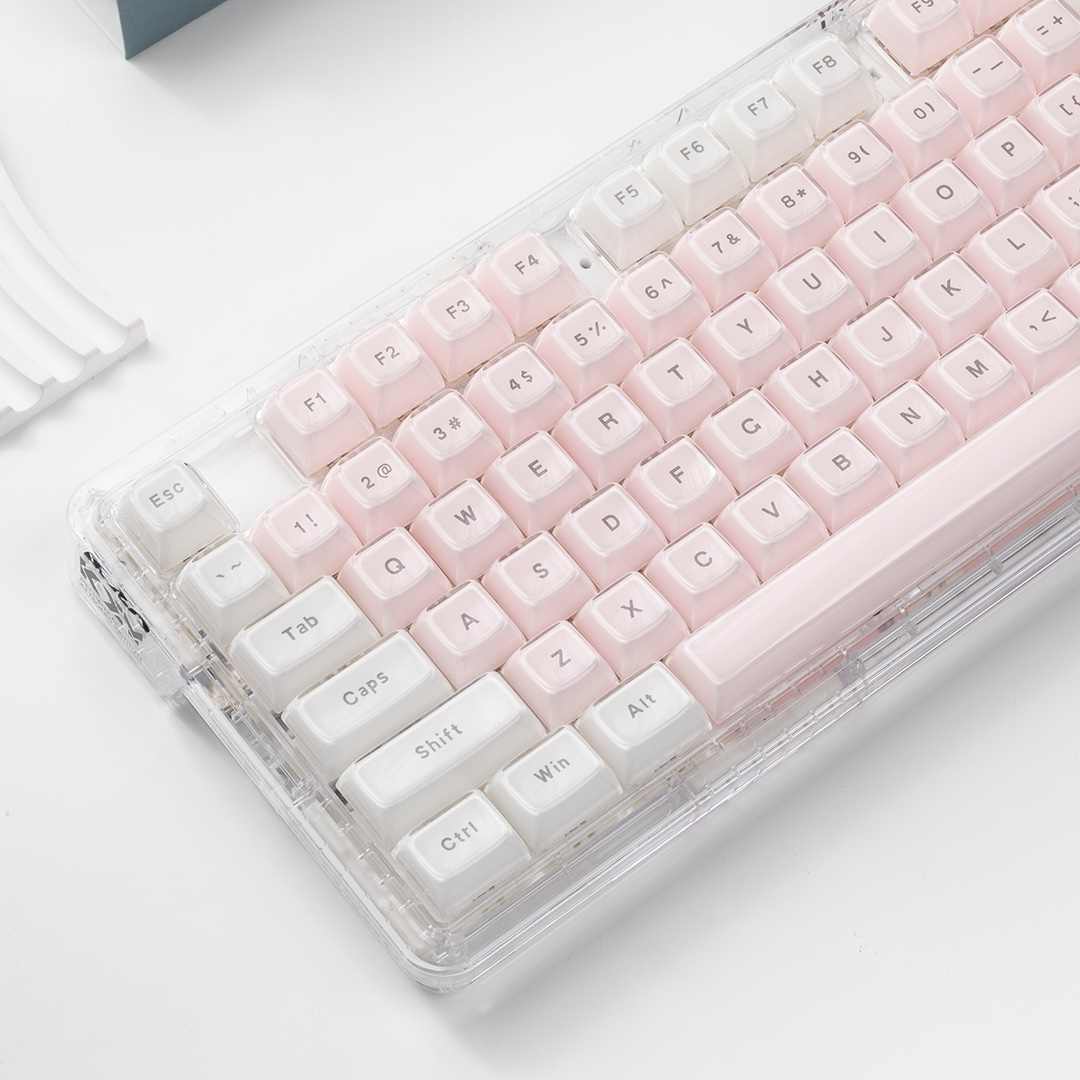 Clavettes transparentes en cri - Pc Gaming Pink avis et prix