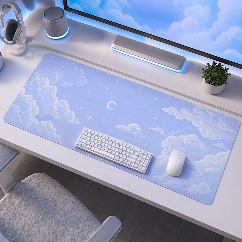 Tapis de souris Blue Moon Clou - Pc Gaming Cloud avis et prix