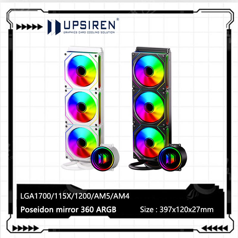 UPSIREN Poseidon miroir 360 AR - Pc Gaming Water Cooling avis et prix