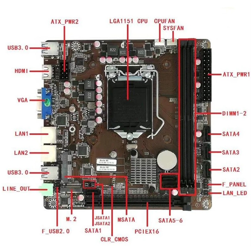 Carte mère B365 Mini-ITX LGA 1 - Pc Gaming Core I5 avis et prix