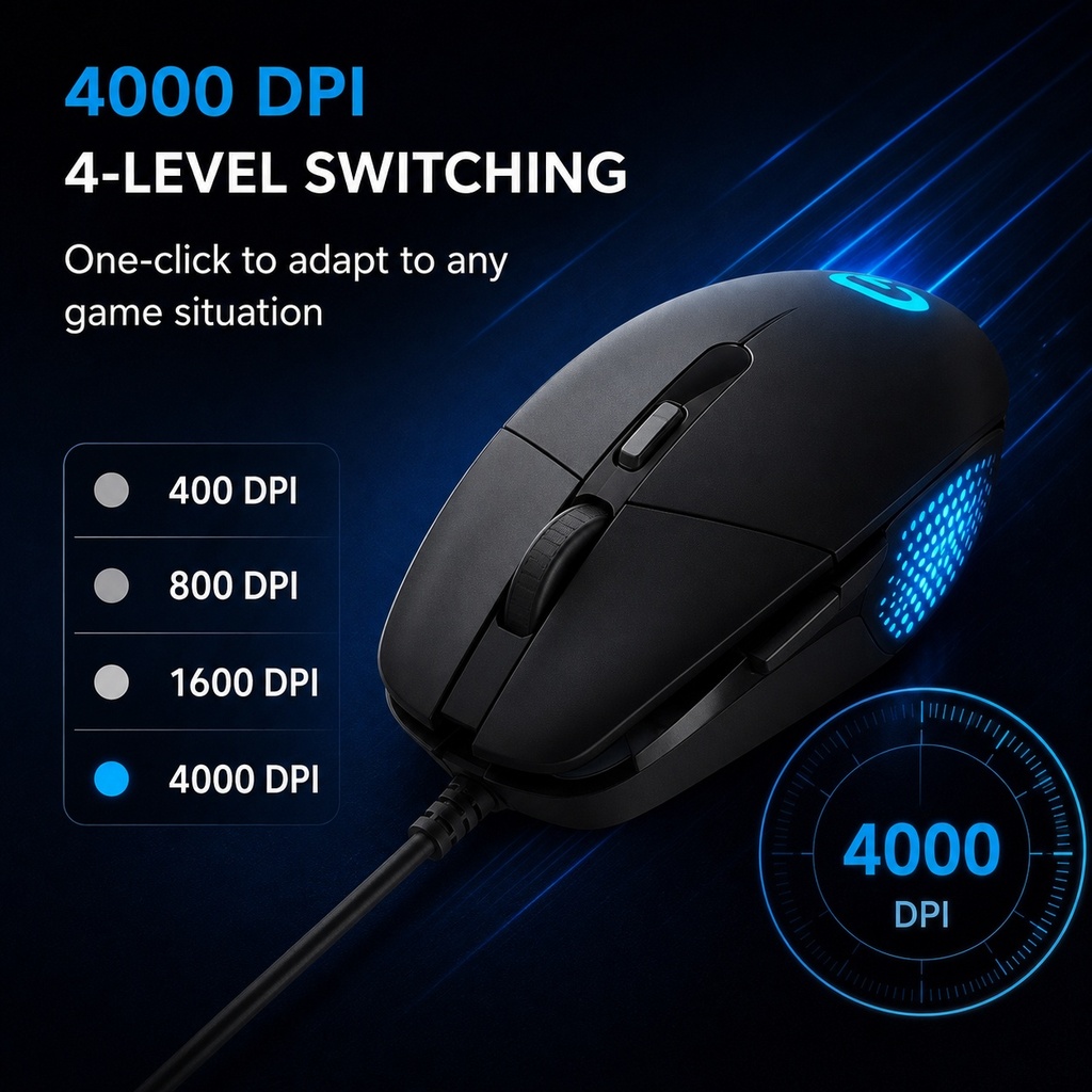 Souris optique filaire Logitec - Pc Gaming Logitech avis et prix