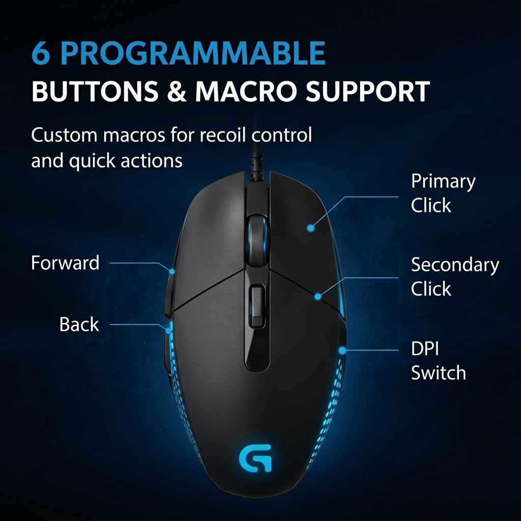 Souris optique filaire Logitec - Pc Gaming Logitech avis et prix