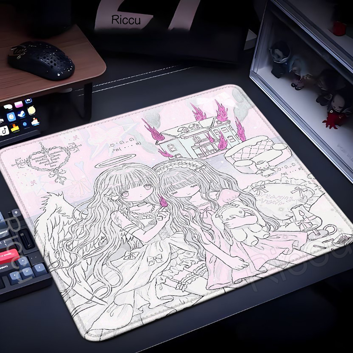 Tapis de souris XL Sleepy Ange - Pc Gaming Pink avis et prix